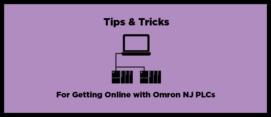 Getting Online with Omron NJ PLCs