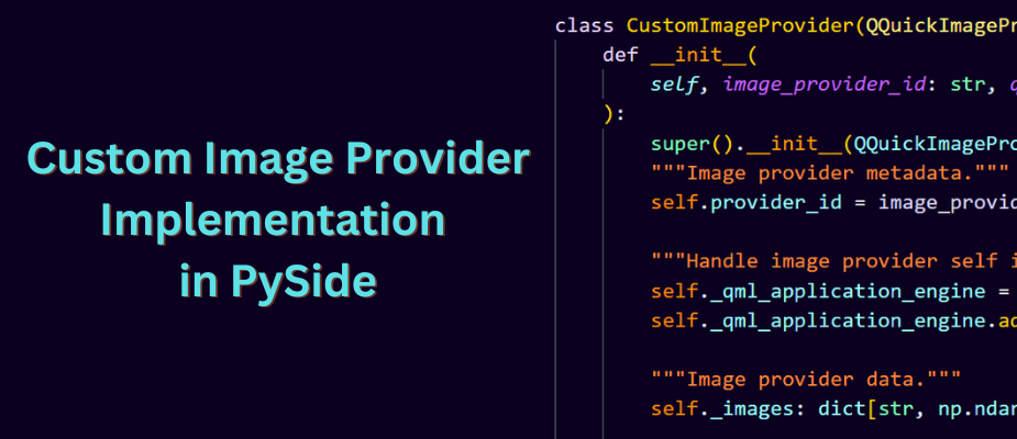 Custom Image Provider Implementation in PySide