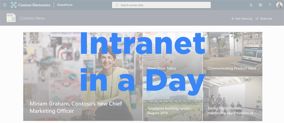 Two Opportunities to Attend SharePoint Intranet in a Day