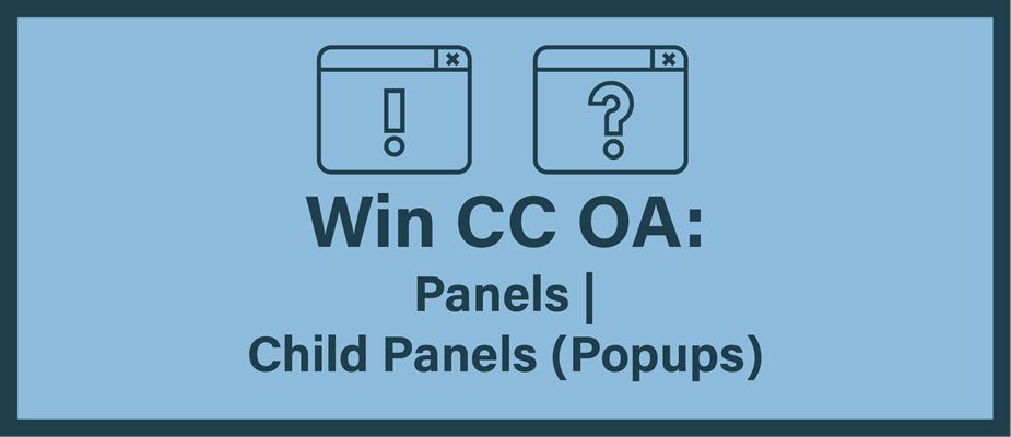 Getting Started With WinCC OA: Part 11 - Panels | Child Panels (Popups)