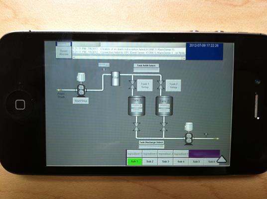 Using an iPhone to Control a Factory