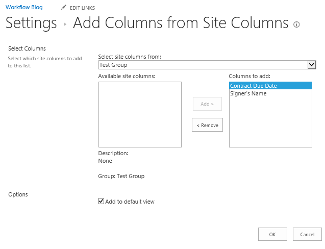 Site Columns added to document libraries