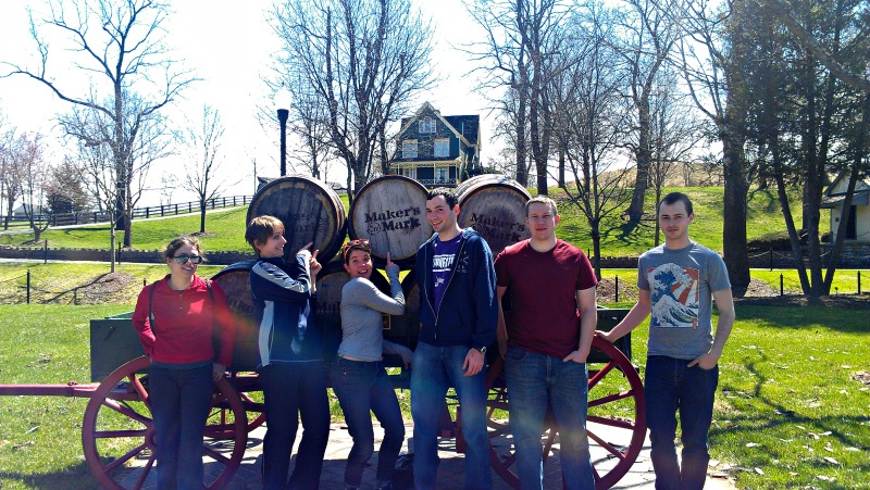 DMC employees at the Marker's Mark brewery.