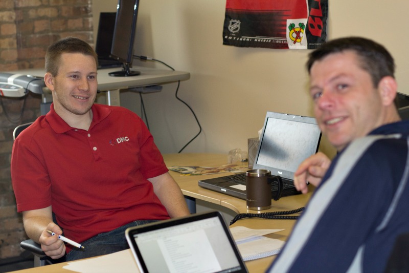 David and Rick work on Office 365 initiatives for their Fed Ex Day Project.