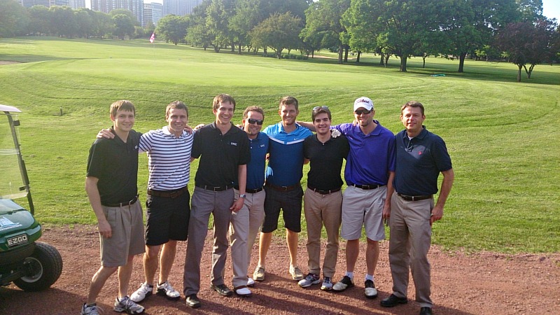 DMC engineers head out to the golf course for a company sponsored event.