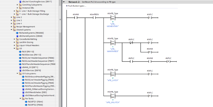 Ladder Logic in WinCC PLC Programming Code Example