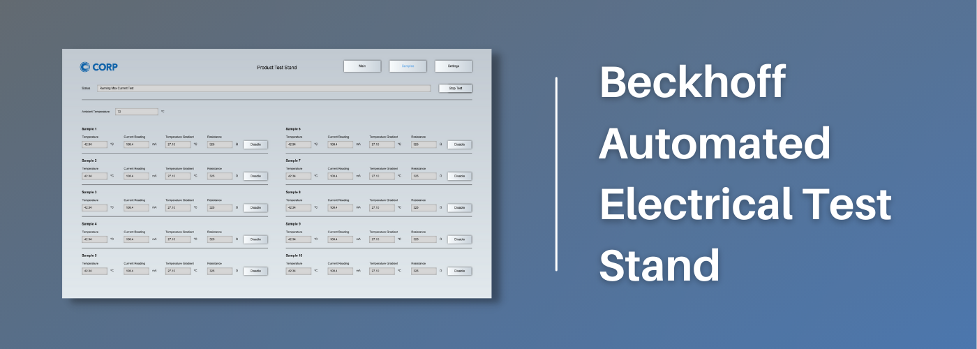 Beckhoff Automated Electrical Test Stand