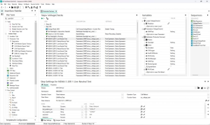 Screen showing the NI TestStand sequence