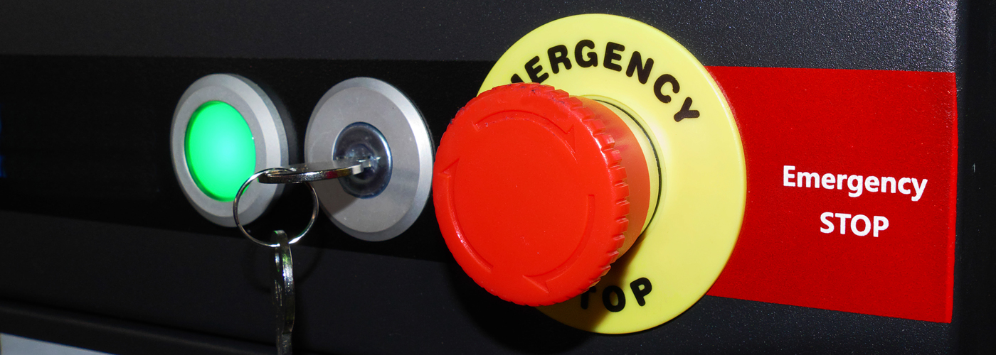 emergency stop buttons
