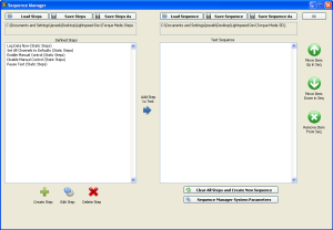 Sequence Manager Interface