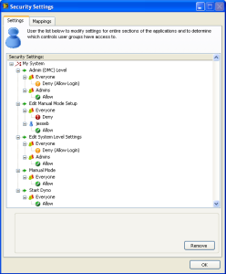 Security Permissions Configuration