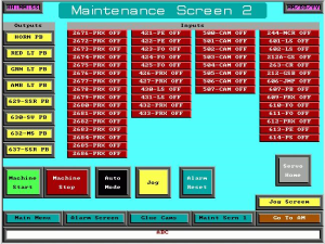 Maintenance Screen