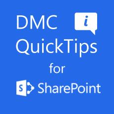 DMC QuickTip #4 - Uploading Folders to SharePoint 2013