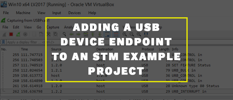 Adding a USB Device Endpoint to an STM Example Project