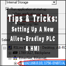 Setting Up a New Allen-Bradley PLC and HMI: Tips and Tricks