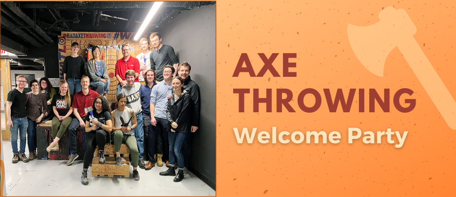 An Axe Throwing Welcome Party