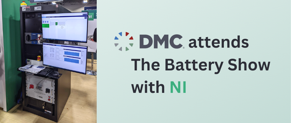 DMC attends The Battery Show 2023 with NI