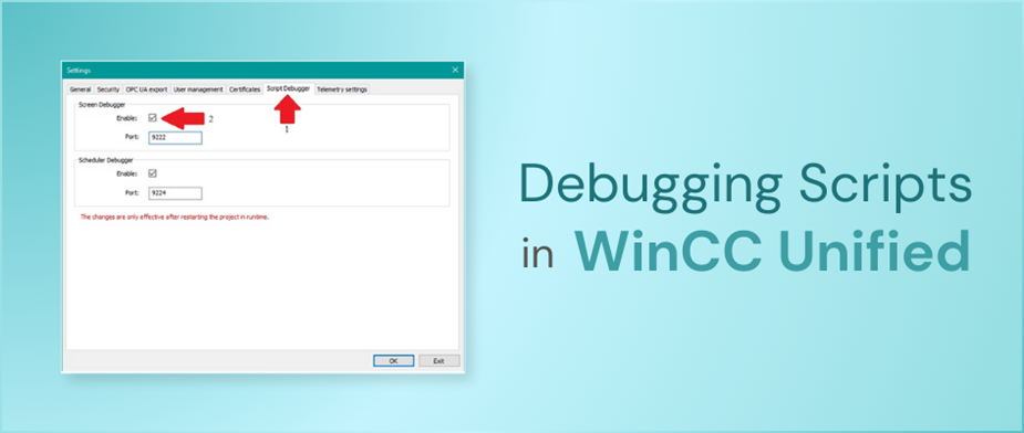 Debugging Scripts in WinCC Unified