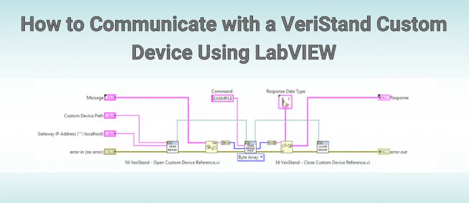 How to Communicate with a VeriStand Custom Device Using LabVIEW