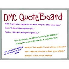 DMC Quote Board - December 2013
