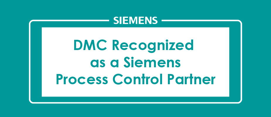 DMC Recognized as a Siemens Process Control Partner