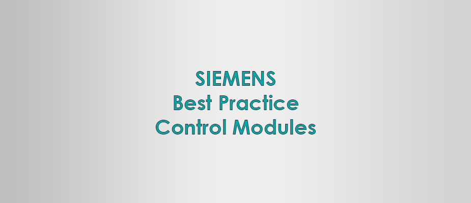 Introduction to Siemens Best Practice Control Modules
