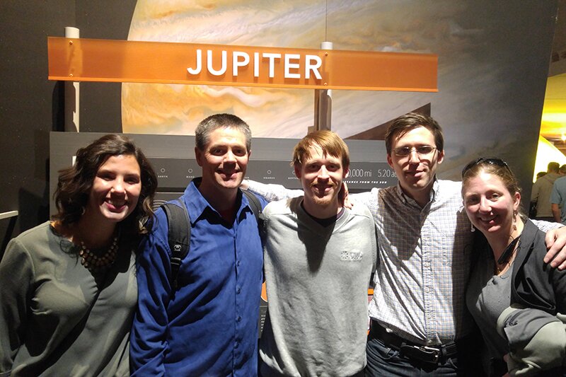 One of the scavenger hunt team's at Ji-Hoon's planetarium welcome party.