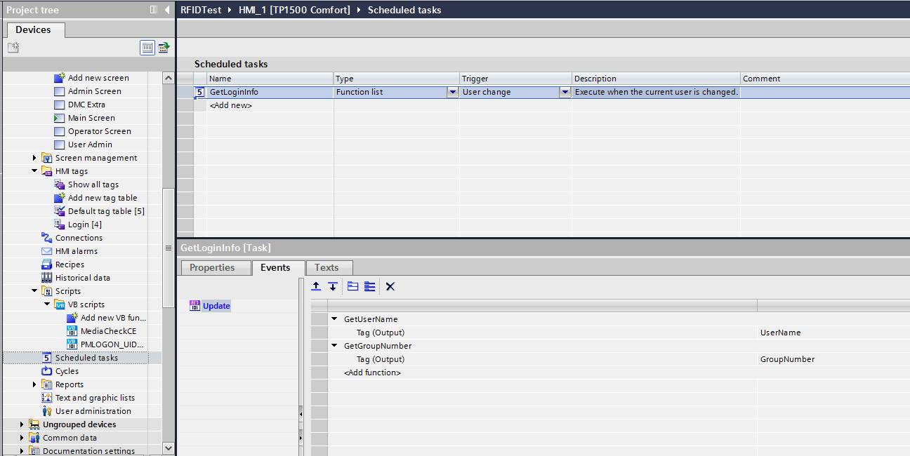 Creating a scheduled task