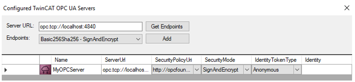 Get Endpoints and Add