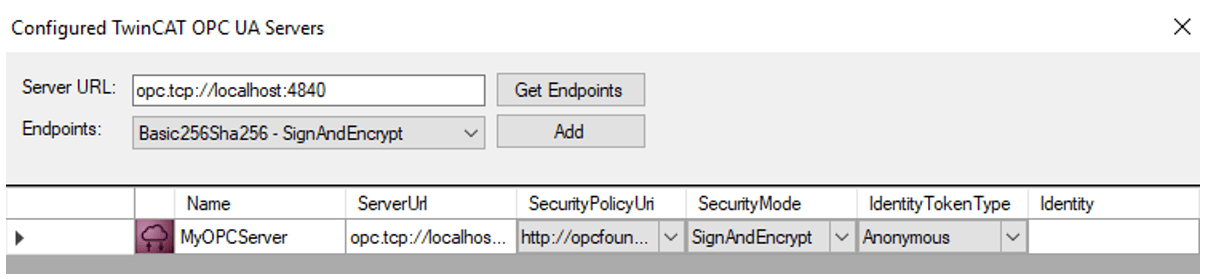 Get Endpoints and Add