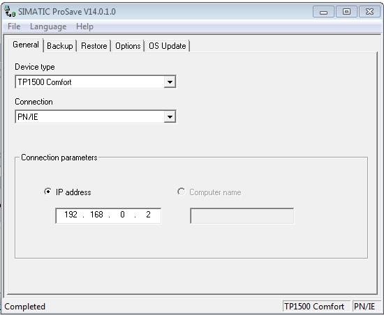 backup and restore with siemens prosave v7