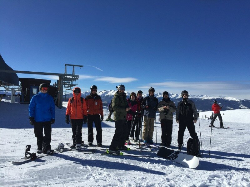 DMC engineers ski at Vail, Colorado for a company culture event.