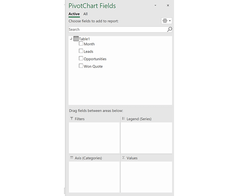 PivotChart Field List