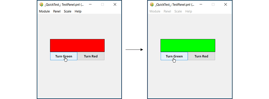 running the test for green