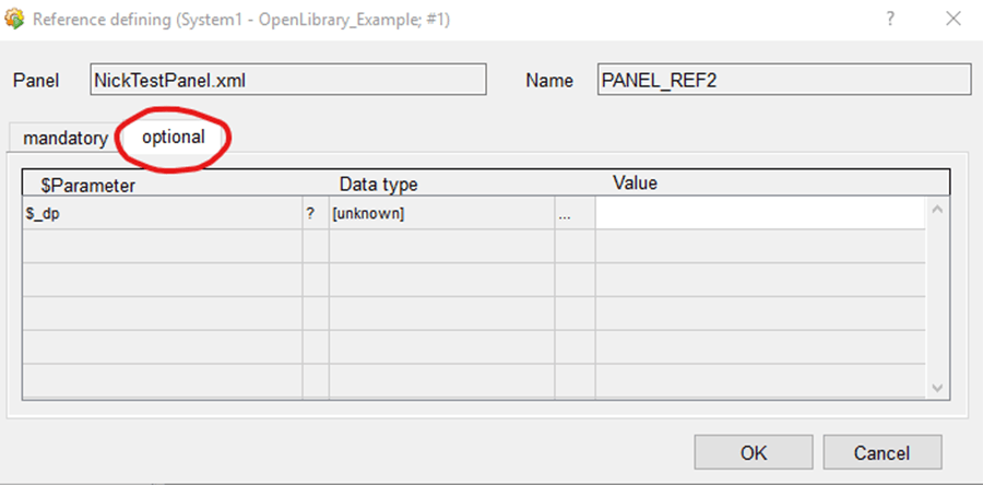 optional parameter