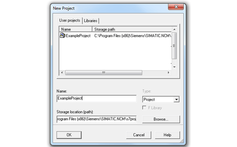 Create a new SIMATIC Project