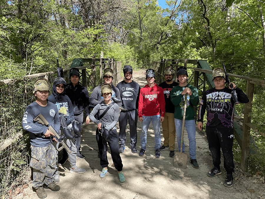 Group of DMC Dallas team members went Paintballing