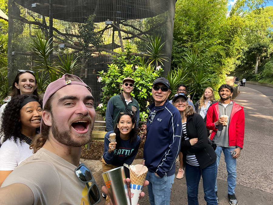 Group photo of DMC at the San Diego Zoo