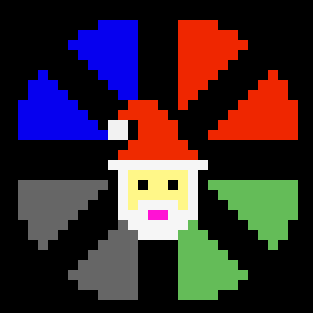 DMC Santa Ornament made with LabVIEW