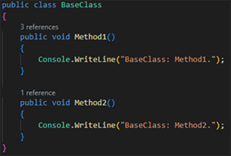 General Setup Base Class Method 1 Method 2