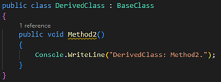 General Setup Derived Class Method 2