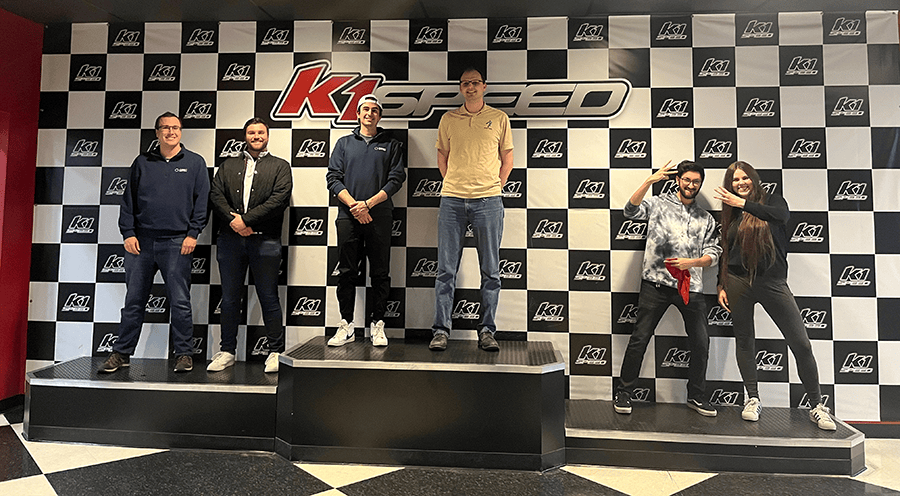 K1 Speed top three finalists