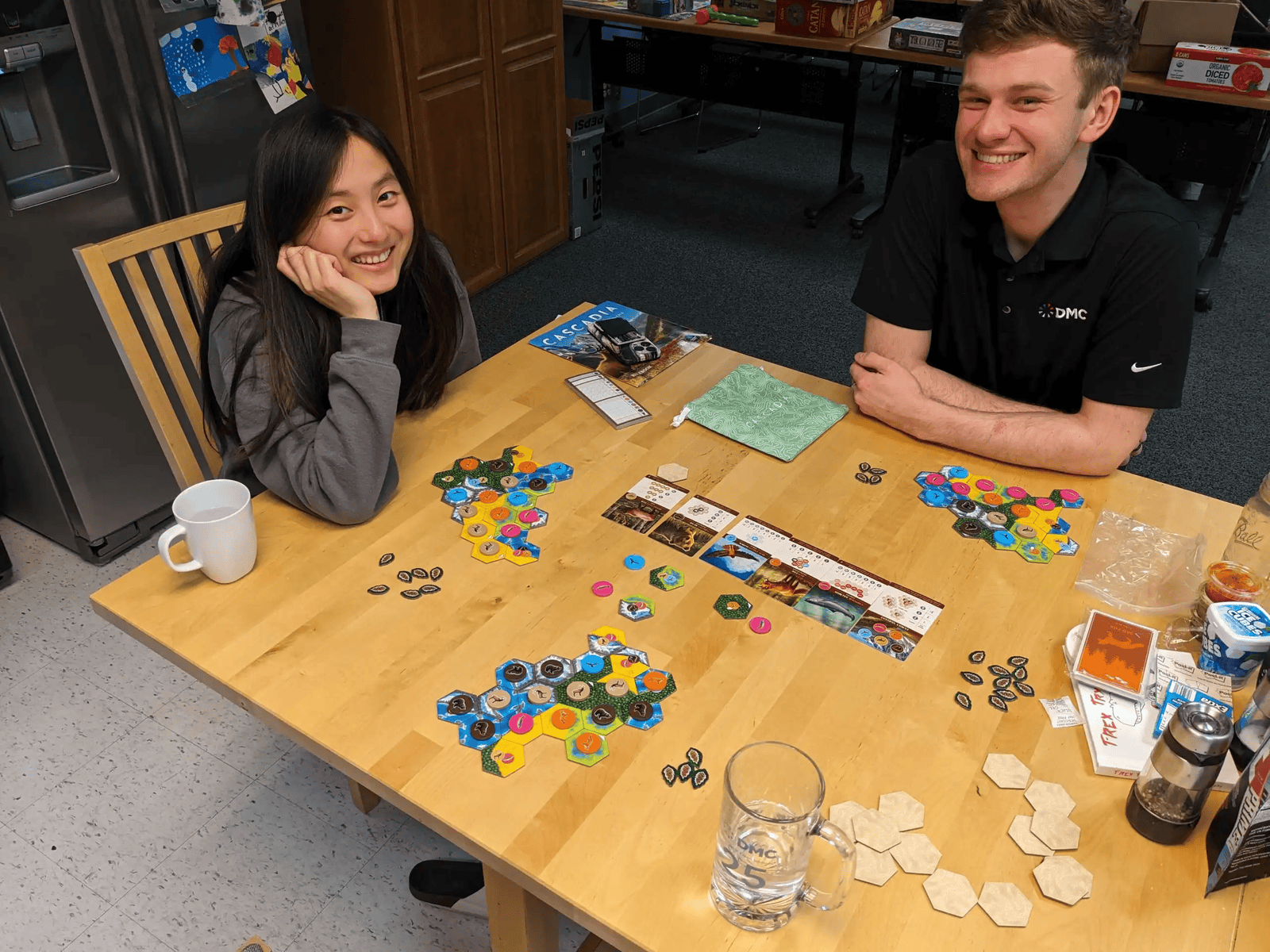 Boston DMCers had a board game night - Group Photo