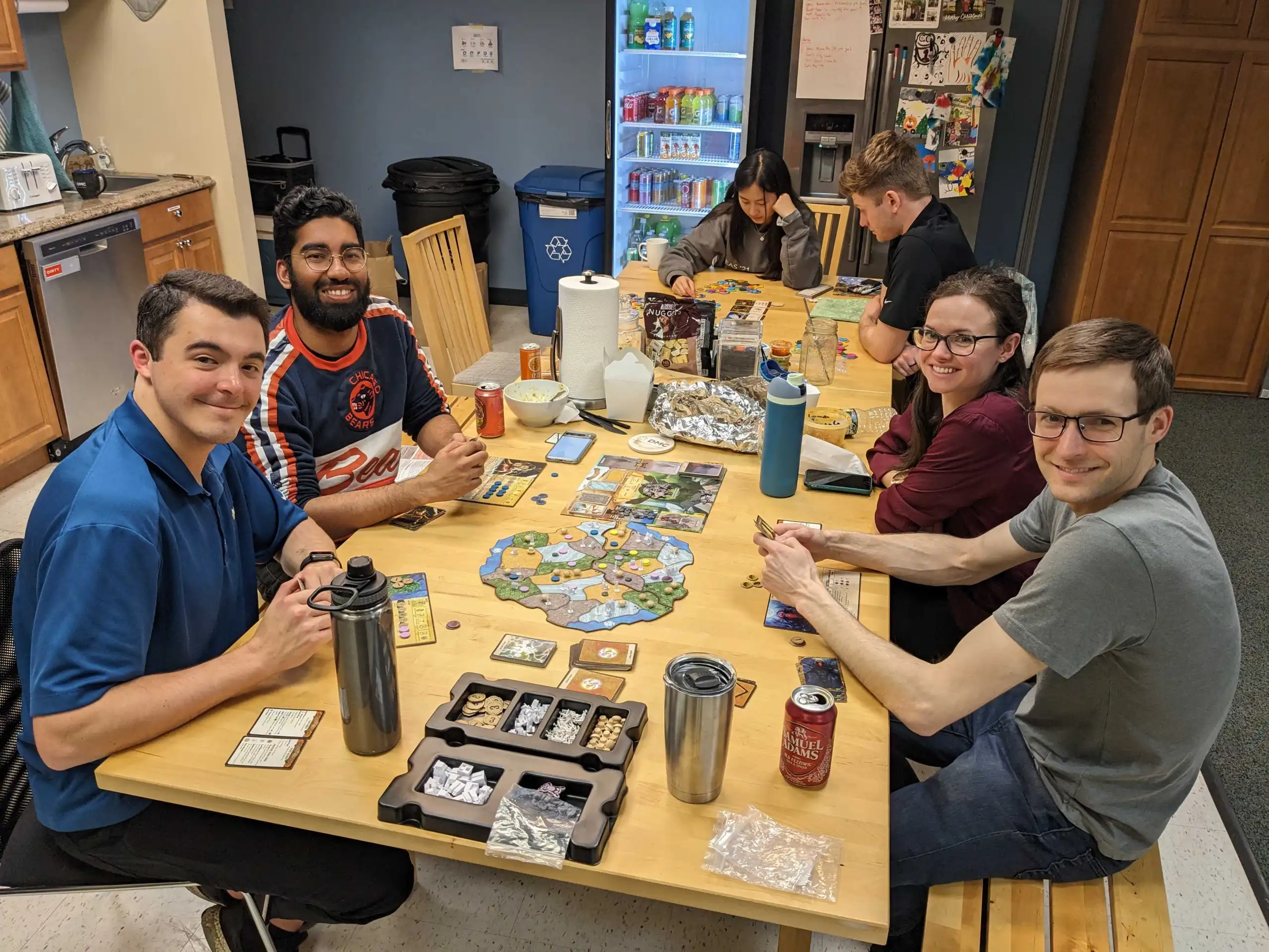 Boston DMCers had a board game night - Group Photo
