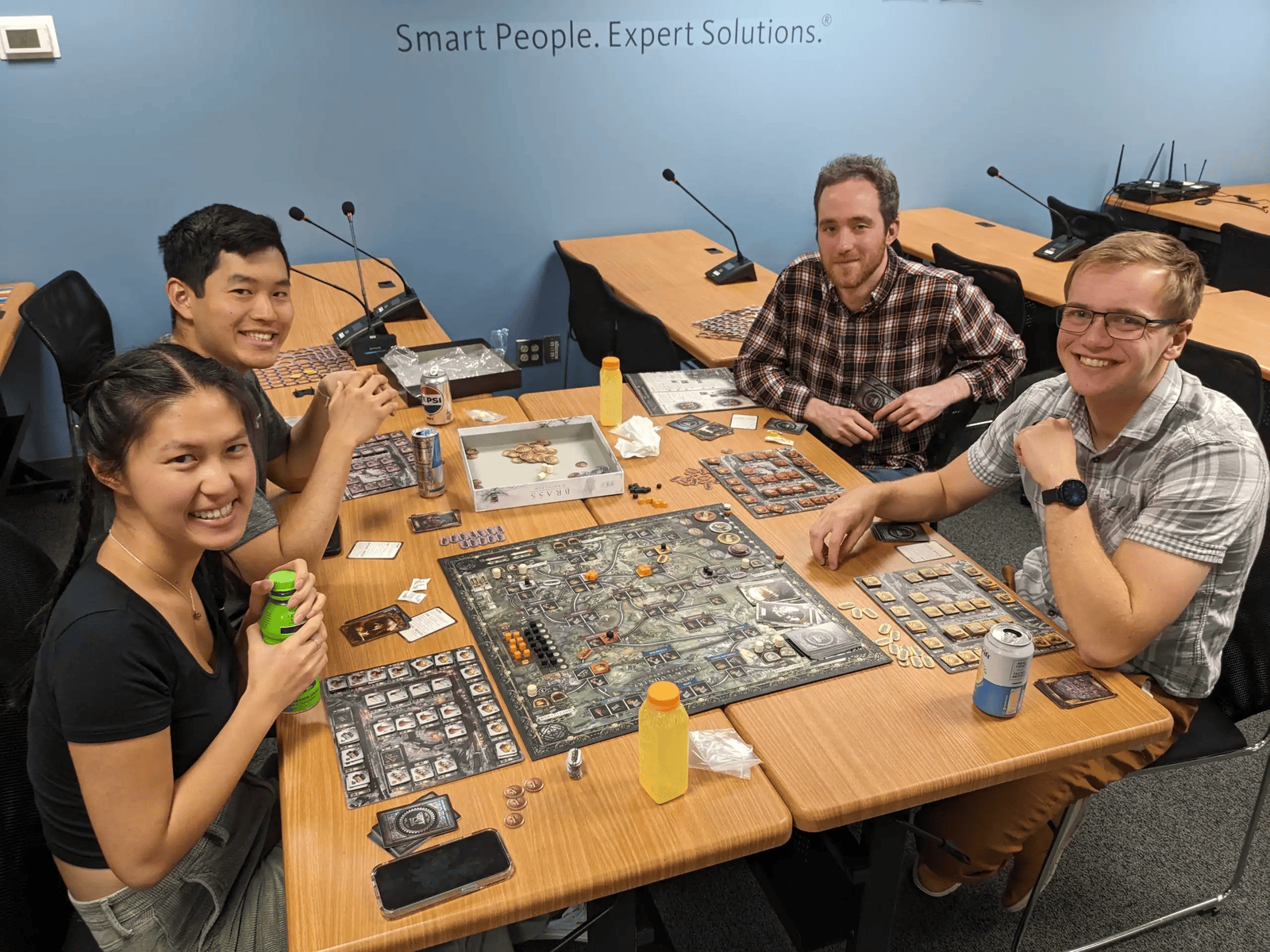 Boston DMCers had a board game night - Group Photo