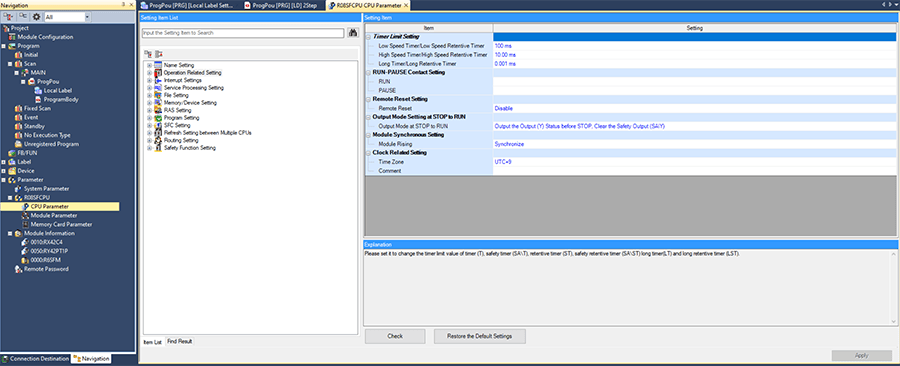 CPU Parameter