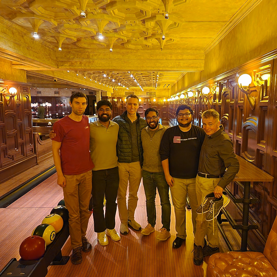 San Diego Group Photo with Frank at a bowling outing