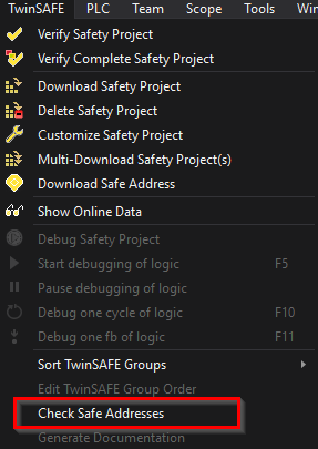 twinsafe check safe addresses