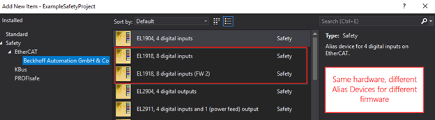 twinsafe alias device template folder