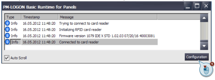 Open PM_LOGON-Basic Runtime and select the configuration button